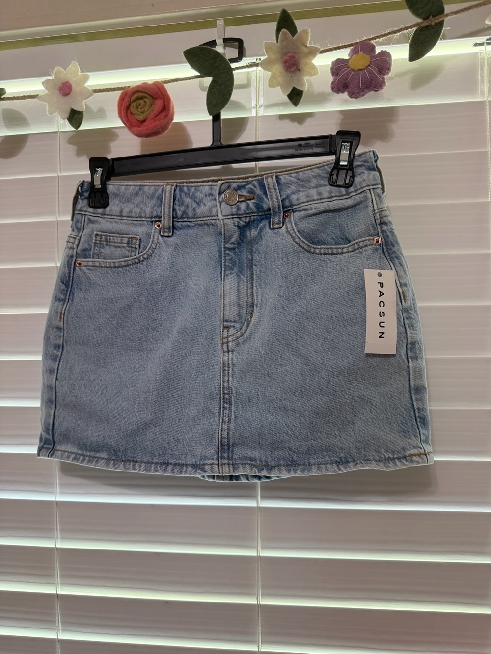 Womens PacSun Blue Denim Skirt